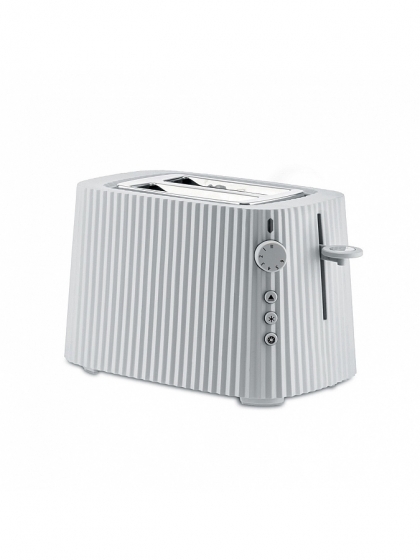 Alessi, Tostapane Pliss bianco + 2 pinze